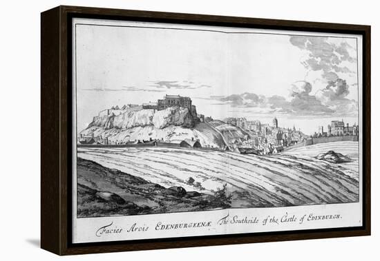 The Southside of the Castle of Edinburgh, from 'Theatrum Scotiae' by John Slezer, 1693-John Slezer-Framed Premier Image Canvas