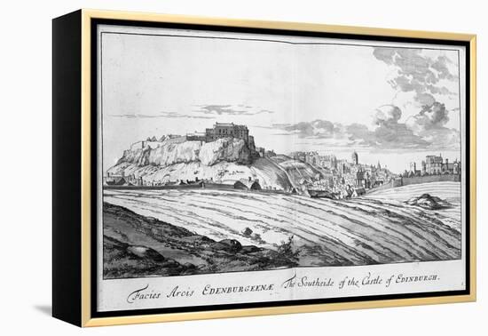 The Southside of the Castle of Edinburgh, from 'Theatrum Scotiae' by John Slezer, 1693-John Slezer-Framed Premier Image Canvas