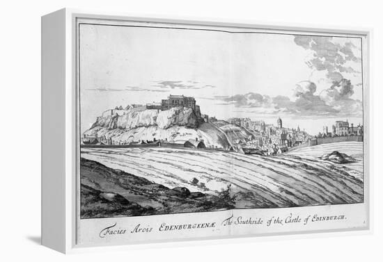 The Southside of the Castle of Edinburgh, from 'Theatrum Scotiae' by John Slezer, 1693-John Slezer-Framed Premier Image Canvas