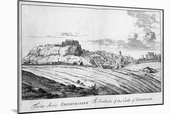The Southside of the Castle of Edinburgh, from 'Theatrum Scotiae' by John Slezer, 1693-John Slezer-Mounted Giclee Print