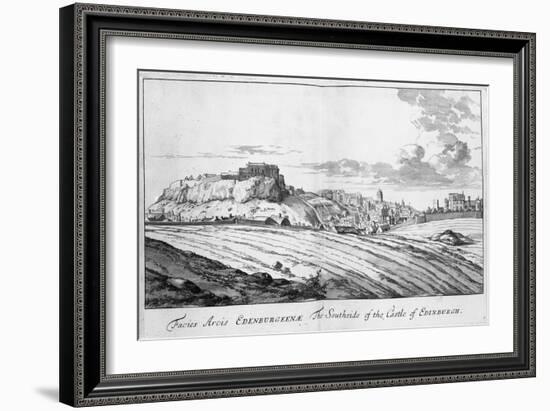 The Southside of the Castle of Edinburgh, from 'Theatrum Scotiae' by John Slezer, 1693-John Slezer-Framed Giclee Print