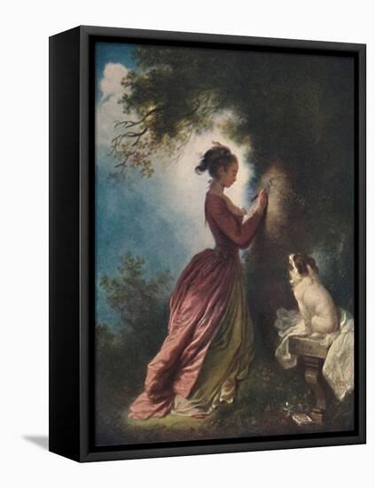 'The Souvenir (Le chiffre d'amour)', c1775-80, (1911)-Jean-Honore Fragonard-Framed Premier Image Canvas