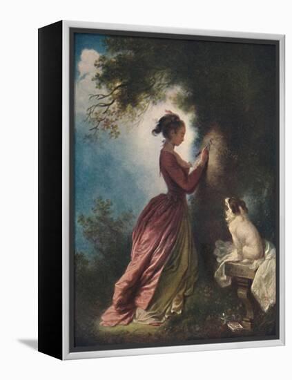 'The Souvenir (Le chiffre d'amour)', c1775-80, (1911)-Jean-Honore Fragonard-Framed Premier Image Canvas