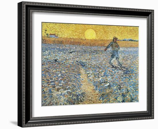 The Sower, 1888-Vincent van Gogh-Framed Giclee Print