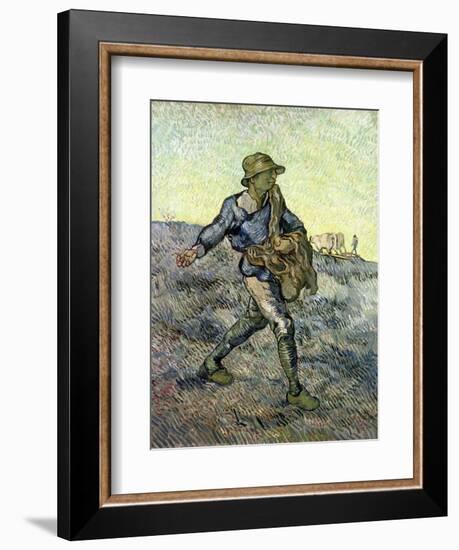 The Sower (After Millet) 1890-Vincent van Gogh-Framed Giclee Print