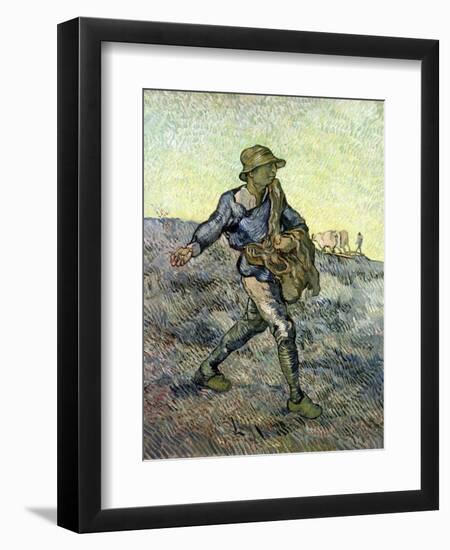 The Sower (After Millet) 1890-Vincent van Gogh-Framed Giclee Print