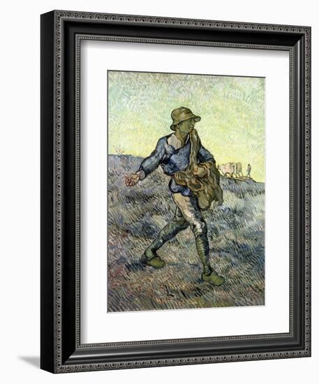 The Sower (After Millet) 1890-Vincent van Gogh-Framed Giclee Print