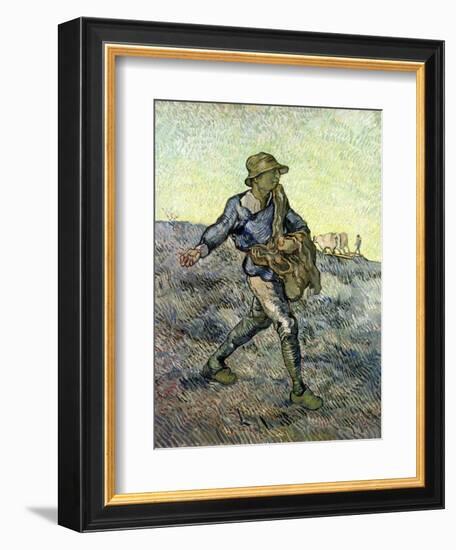 The Sower (After Millet) 1890-Vincent van Gogh-Framed Giclee Print