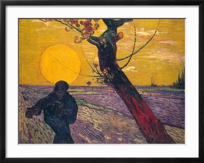 The Sower Van Gogh reproduction, hand-painted