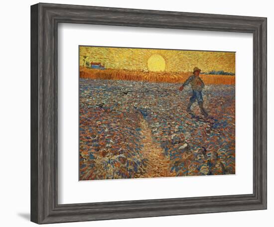 The Sower, c.1888-Vincent van Gogh-Framed Giclee Print