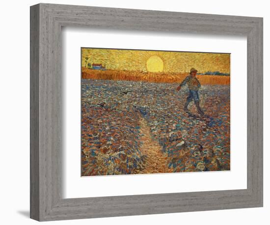 The Sower, c.1888-Vincent van Gogh-Framed Giclee Print