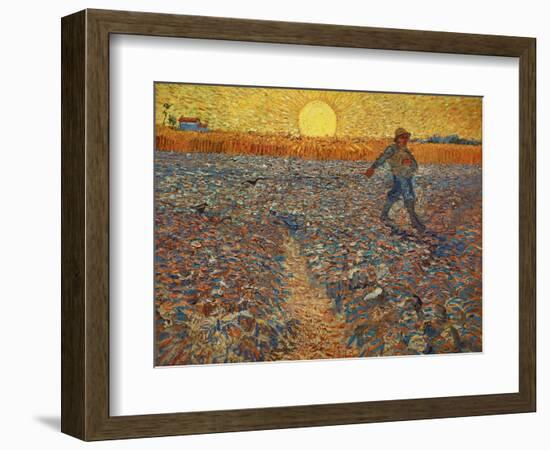 The Sower, c.1888-Vincent van Gogh-Framed Giclee Print