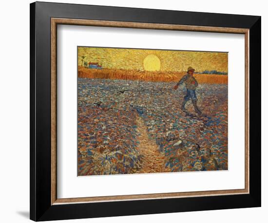 The Sower, c.1888-Vincent van Gogh-Framed Giclee Print