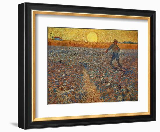 The Sower, c.1888-Vincent van Gogh-Framed Giclee Print