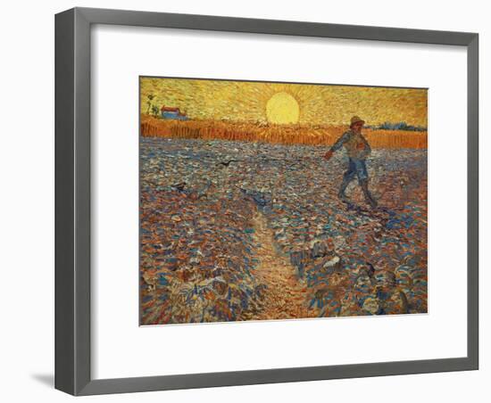 The Sower, c.1888-Vincent van Gogh-Framed Giclee Print