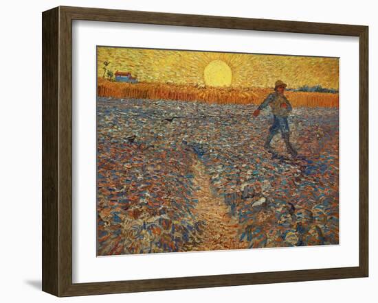 The Sower, c.1888-Vincent van Gogh-Framed Giclee Print