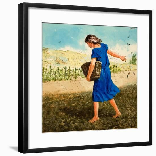 The Sower of the Seed-Clive Uptton-Framed Giclee Print