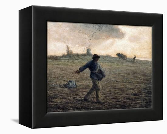 The Sower-Jean-François Millet-Framed Premier Image Canvas