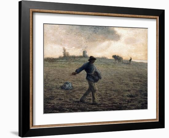 The Sower-Jean-François Millet-Framed Giclee Print