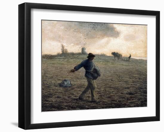 The Sower-Jean-François Millet-Framed Giclee Print