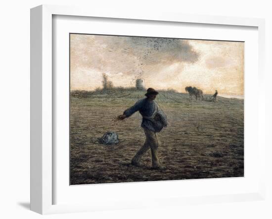 The Sower-Jean-François Millet-Framed Giclee Print