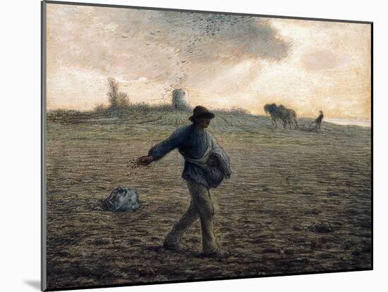 The Sower-Jean-François Millet-Mounted Giclee Print