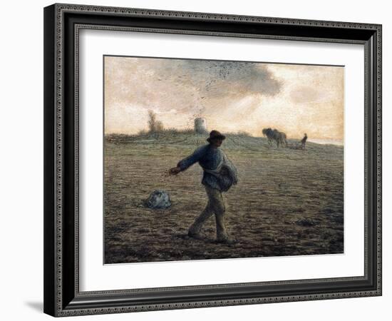 The Sower-Jean-François Millet-Framed Giclee Print