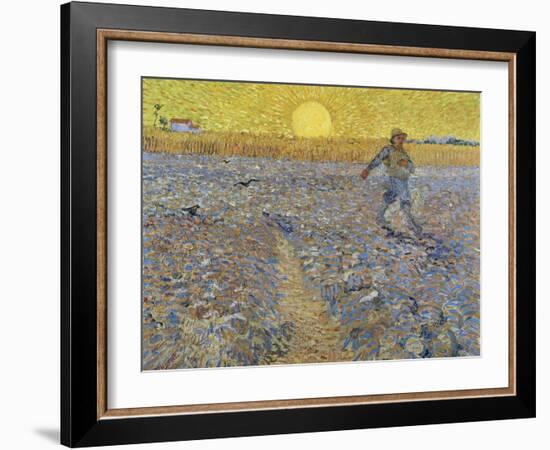 The Sower-Vincent van Gogh-Framed Giclee Print