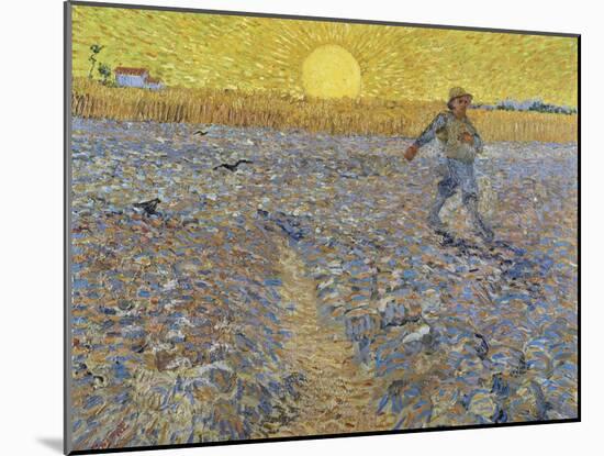 The Sower-Vincent van Gogh-Mounted Giclee Print