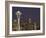 The Space Needle and Skyline at Night, Seattle, Washington, USA-Dennis Flaherty-Framed Photographic Print