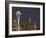 The Space Needle and Skyline at Night, Seattle, Washington, USA-Dennis Flaherty-Framed Photographic Print