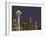 The Space Needle and Skyline at Night, Seattle, Washington, USA-Dennis Flaherty-Framed Photographic Print