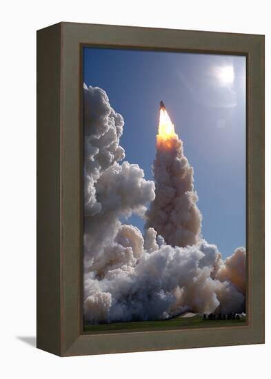 The Space Shuttle Columbia and Her Crew of Six Lifted Off from Pad 39B at 1:09 P.M.-null-Framed Stretched Canvas