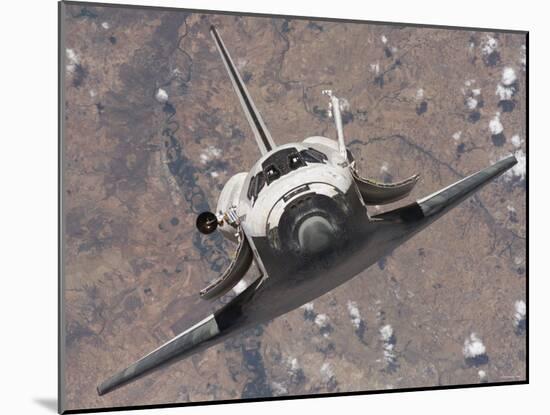 The Space Shuttle Discovery Approaches the International Space Station for Docking-Stocktrek Images-Mounted Photographic Print