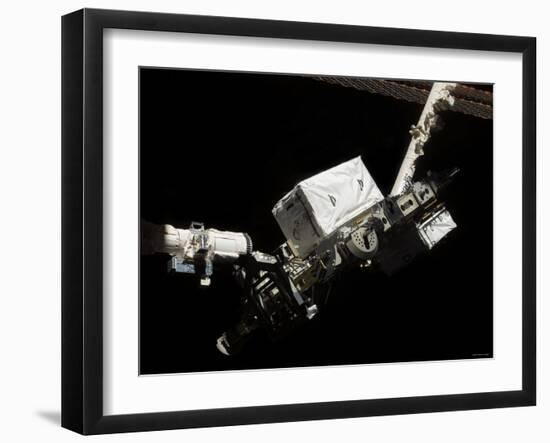 The Space Shuttle Endeavour's Remote Manipulator System (RMS) Robotic Arm August 14, 2007-Stocktrek Images-Framed Photographic Print