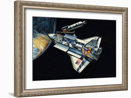 The Space Shuttle-Wilf Hardy-Framed Giclee Print