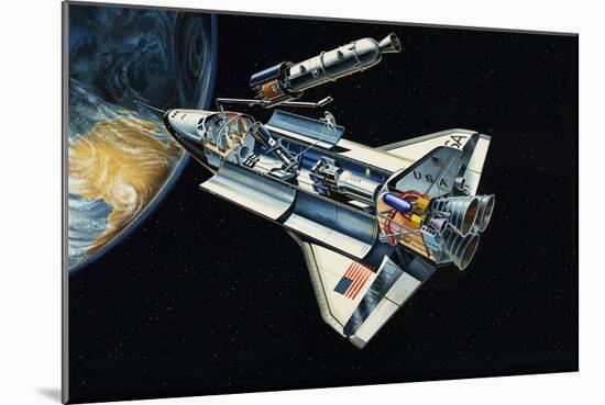 The Space Shuttle-Wilf Hardy-Mounted Giclee Print