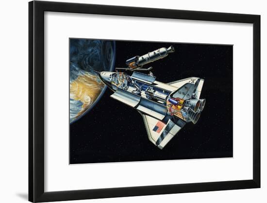 The Space Shuttle-Wilf Hardy-Framed Giclee Print