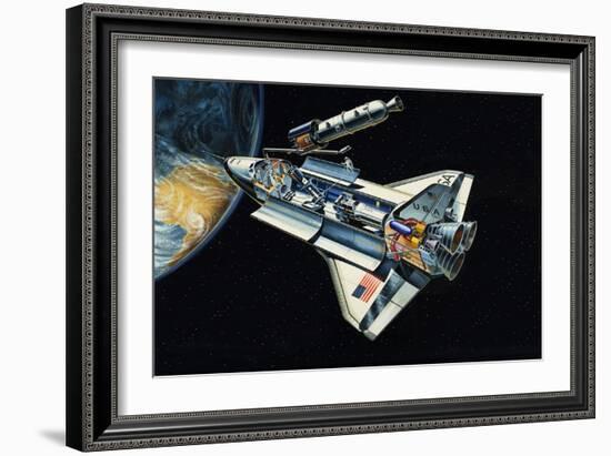 The Space Shuttle-Wilf Hardy-Framed Giclee Print