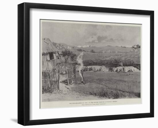 The Spanish-American War, in the Spanish Trenches at Manila, Midday-null-Framed Giclee Print