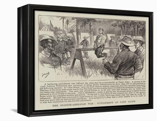 The Spanish-American War, Punishment at Camp Alger-null-Framed Premier Image Canvas