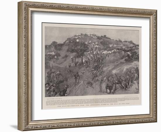 The Spanish-American War the Americans Storming the Hill of San Juan-William Hatherell-Framed Giclee Print