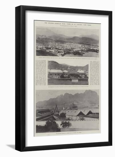 The Spanish-American War, Views of St Vincent, Cape Verde-null-Framed Giclee Print