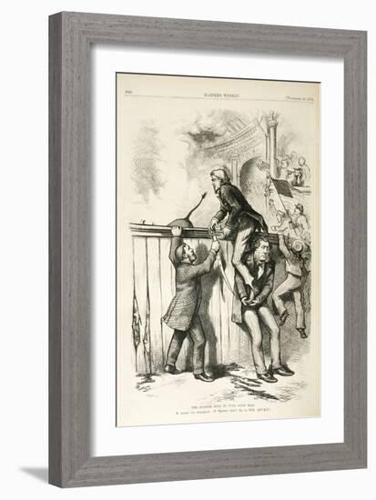 The Spanish Bull in Cuba Gone Mad, 1873-Thomas Nast-Framed Giclee Print