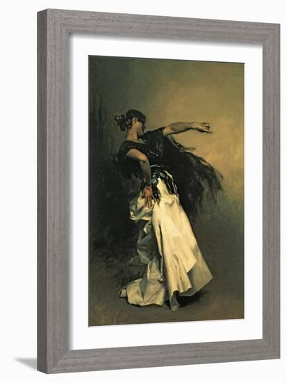 The Spanish Dancer, Study for "El Jaleo," 1882-John Singer Sargent-Framed Premium Giclee Print