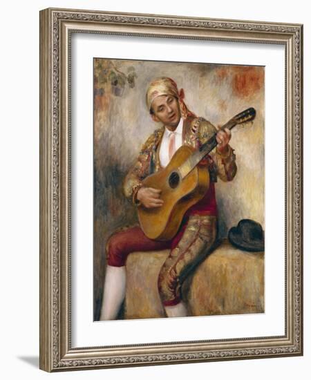 The Spanish Guitarist, 1894-Pierre-Auguste Renoir-Framed Giclee Print