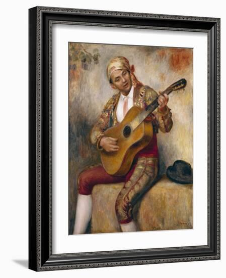 The Spanish Guitarist, 1894-Pierre-Auguste Renoir-Framed Giclee Print