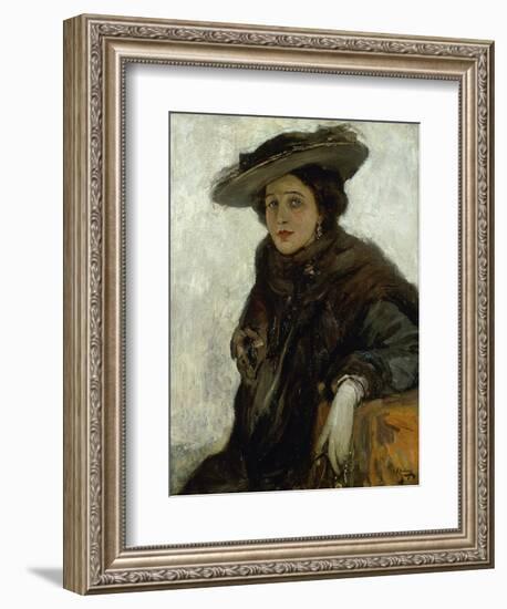 The Spanish Hat or Mrs. Gerard Chowne-Sir John Lavery-Framed Giclee Print