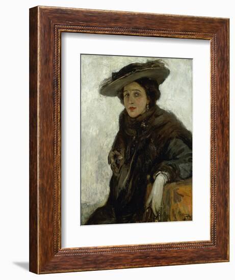 The Spanish Hat or Mrs. Gerard Chowne-Sir John Lavery-Framed Giclee Print