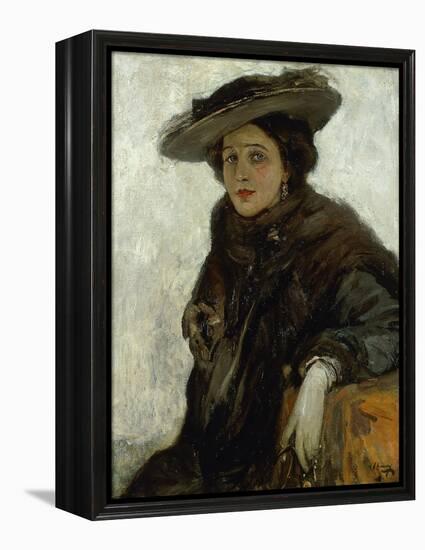 The Spanish Hat or Mrs. Gerard Chowne-Sir John Lavery-Framed Premier Image Canvas